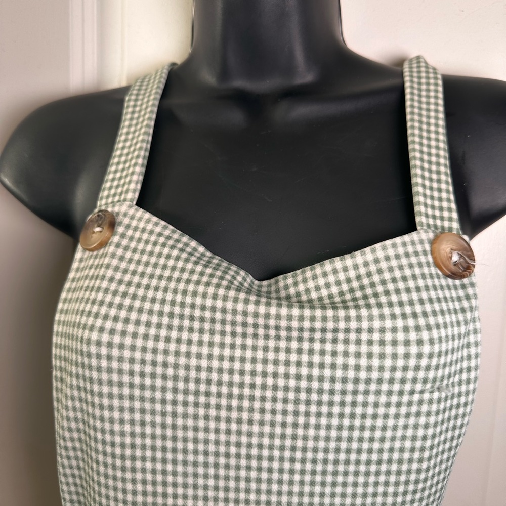 Gingham Backless Romper - image 2